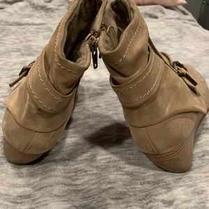 Blowfish Shoes - Tan belted booties Blowfish Shoes - Tan belted booties
